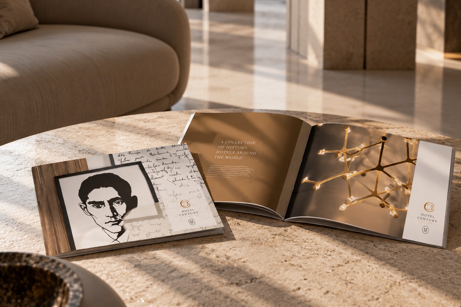 Hotel brochure – open spread
